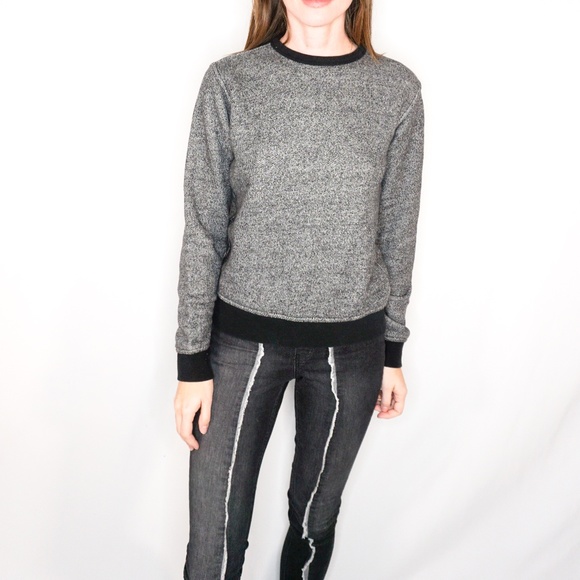 T ALEXANDER WANG Heather Grey Pullover Sweater Top - Picture 7 of 7